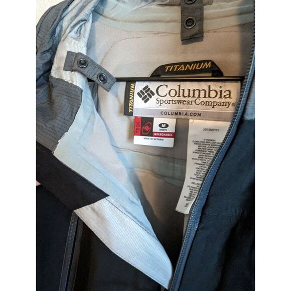 Columbia Tech Interchange Mens Sz M Softshell Winter Jacket Coat Black - Picture 4 of 5